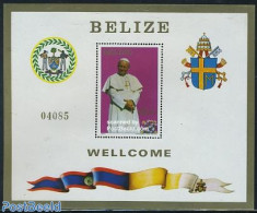 Belize/British Honduras 1983 Pope Visit S/s, Mint NH, Religion - Pope - Religion - Papes