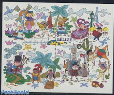Belize/British Honduras 1985 Christmas/Disneyland S/s, Mint NH, Religion - Christmas - Art - Disney - Noël