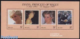 Belize/British Honduras 1998 Death Of Diana S/s, Mint NH, History - Charles & Diana - Kings & Queens (Royalty) - Königshäuser, Adel