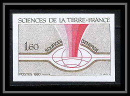 France N°2093 Sciences De La Terre Energie Energy 1980 Non Dentelé ** MNH (Imperf) - 1971-1980