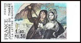 France N°2124 Journée Du Timbre 1981 Tableau (Painting) Goya Non Dentelé ** MNH (Imperf) - Autres & Non Classés