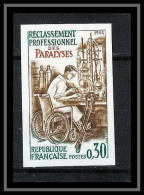 France N°1405 Reclassement Professionnel Des Paralysés Paralyzed Non Dentelé ** MNH (Imperf) - Behinderungen