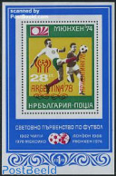 Bulgaria 1978 World Cup Football Overprinted S/s, Mint NH, Sport - Football - Unused Stamps