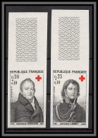 France N°1433 / 1434 Croix Rouge (red Cross) 1964 Non Dentelé ** MNH (Imperf) Cote 135 Euros Bord De Feuille - 1961-1970