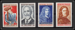 France N°1442/1445 Paul Dukas Célébrités 1965 Non Dentelé ** MNH (Imperf) Cote Maury 125 Euros - 1961-1970
