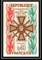 France N°1452 Croix De Guerre War 1914/1918 Non Dentelé ** MNH Imperf - 1961-1970