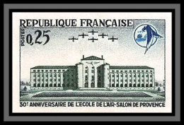 France N°1463 Ecole De L'Air Salon De Provence Aviation Militaire Non Dentelé ** MNH Imperf Cote Maury 75 Euros - Avions