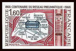 France N°1498 Poste Pneumatique à Paris Non Dentelé ** MNH (Imperf) - 1961-1970