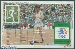 Bolivia 1985 Olympic Winners S/s, Mint NH, Sport - Olympic Games - Stamps On Stamps - Briefmarken Auf Briefmarken