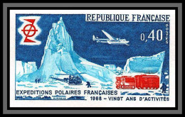 France N°1574 Expéditions Polaires Françaises Hélicoptère Helicopter Non Dentelé ** MNH Imperf Cote Maury 125 - 1961-1970