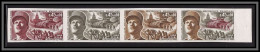 France N°1607 Libération Maréchal Leclerc Guerre 1939/45 1969 Essai Color Proof Non Dentelé (imperf) Bande De 4 - Color Proofs 1945-…