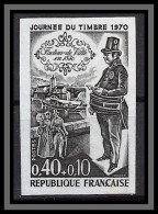 France N°1632 Journée Du Timbre 1970 Facteur De Ville Essai Proof Non Dentelé Imperf Sans Gomme No Gum (*) - Essais De Couleur 1945-…