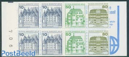 Germany, Berlin 1982 Castles Booklet (Gratis Maximumkarte/Michel), Mint NH, Stamp Booklets - Art - Castles & Fortifica.. - Neufs