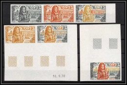 France N°1656 Lot Louis 14 Roi (king) Lot De 8 Essai (trial Color Proof) Non Dentelé Imperf ** MNH - Color Proofs 1945-…