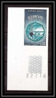 France N°1666 OceanExpo 71 Bordeaux 1971 Plongeur Bathyscaphe Coin De Feuille Non Dentelé ** MNH (Imperf) - 1971-1980