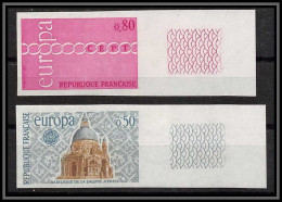 France N°1676 / 1677 Europa 1971 Basilique Salute Venise Church Cote 125 Non Dentelé ** MNH (Imperf) - 1971-1980