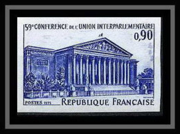 France N°1688 Assemblée Nationale PARIS 1971 Non Dentelé ** MNH (Imperf) - 1971-1980