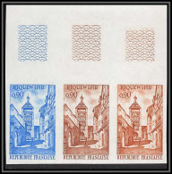 France N°1685 Riquewihr Haut-Rhin Alsace Bande 3 Essai (trial Color Proof) Non Dentelé Imperf ** MNH - Essais De Couleur 1945-…