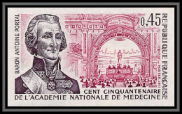 France N°1699 Académie Médecine Medecin PORTAL Cote 27 Non Dentelé ** MNH (Imperf) - Medizin