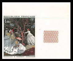 France N°1703 Tableau (Painting) Femmes Au Jardin Monet Cote 100 Non Dentelé ** MNH (Imperf) Coin De Feuille - 1971-1980