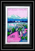 France N°1723 Année Du Tourisme Pédestre 1972 Marche Walk Non Dentelé * MH (Imperf)  - 1971-1980