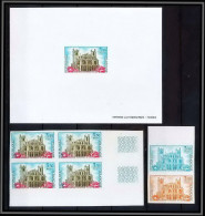 France N°1713 Cathédrale St-Just Narbonne Eglise Church Essai (trial Proof + Non Dentelé Imperf ** MNH Epreuve - Eglises Et Cathédrales