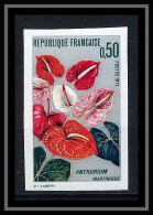 France N°1738 L'anthurium De La Martinique Fleurs Flowers Non Dentelé ** MNH (Imperf) - Autres & Non Classés