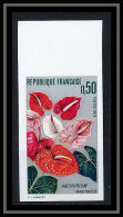 France N°1738 L'anthurium De La Martinique Fleurs Flowers Non Dentelé ** MNH (Imperf) - 1971-1980