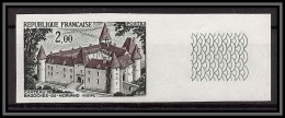 France N°1726 Chateau (castle) De Bazoches Nièvre Non Dentelé ** MNH (Imperf) - 1971-1980