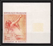 France N°1742 Tableau (Painting) Etude De Femme à Genoux Le Brun Non Dentelé ** MNH (Imperf) - 1971-1980