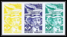 France N°1746 Santos-Dumont Aviation Bresil Brazil Poste Aerienne Pa Trial Color Proof Non Dentelé Imperf ** MNH - Essais De Couleur 1945-…