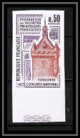 France N°1763 Sociétés Philatéliques Toulouse Donjon Capitole Non Dentelé ** MNH (Imperf) - 1971-1980