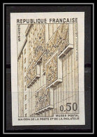 France N°1782 Musée Postal Maison De La Poste Et Philatélie Paris Essai Trial Proof Non Dentelé ** Imperf 1973 - Farbtests 1945-…