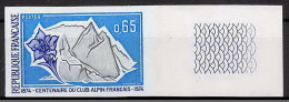 France N°1788 Club Alpin Français GENTIANE ET GLACIER Non Dentelé Imperf ** MNH - Color Proofs 1945-…
