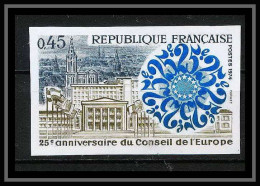 France N°1792 Conseil De L'Europe - Europa 1974 Cote 46 Non Dentelé ** MNH (Imperf) Discount - 1971-1980