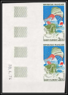 France N°1794 Golfe De St-Florent (Corse) Corsica Paire Coin Daté Non Dentelé ** MNH (Imperf) - 1971-1980
