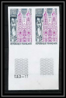 France N°1810 Basilique Saint-Nicolas De Port église Church Meurthe Paire Non Dentelé ** MNH (Imperf) - 1971-1980
