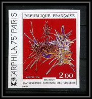 France N°1813 Tableau (Painting) Arphila 75 Tapisserie Gobelins Fouquet Non Dentelé ** MNH (Imperf) Discount - Modern