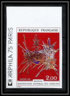 France N°1813 Tableau (Painting) Arphila 75 Tapisserie Gobelins Fouquet Non Dentelé ** MNH (Imperf) - 1971-1980