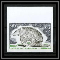 France N°1819 Tatou Géant De La Guyane Armadillo Non Dentelé ** MNH (Imperf) - 1971-1980