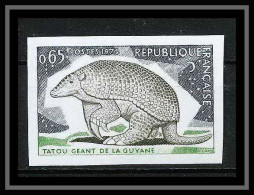 France N°1819 Tatou Géant De La Guyane Armadillo Non Dentelé ** MNH (Imperf) - 1971-1980