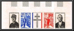 France / Cfa Reunion N°400/403 403a Général De Gaulle Non Dentelé ** MNH (Imperf) Coin De Feuille (N°1698A) - 1971-1980