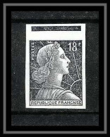 France N°1011A (1011 A) 18 F Marianne De Muller Essai (trial Color Proof) Non Dentelé Imperf ** MNH - Color Proofs 1945-…