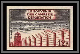 France N°1023 Libération Camps Concentration Guerre 1939/45 War Essai (trial Proof) Non Dentelé Imperf ** - Color Proofs 1945-…