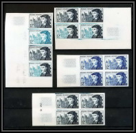 France N°1034 Jacques Cœur Bourges - Levant - 16 Valeurs Essai (trial Color Proof) Non Dentelé Imperf ** MNH - Color Proofs 1945-…