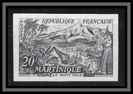 France N°1041 Le Mont Pelé Martinique Essai Proof Non Dentelé Imperf Sans Gomme No Gum (*) - Farbtests 1945-…