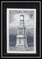 France N°1065 Victimes De La Mine Montceau-les-Mines Essai Proof Non Dentelé Imperf Sans Gomme No Gum (*) 1956 - Farbtests 1945-…