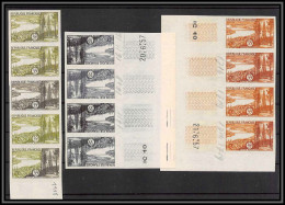 France N°1118 Région Bordelaise Essai (trial Color Proof) + Non Dentelé Imperf ** MNH Lot De 13 Timbres - 1951-1960