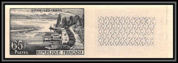 France N°1131 Evian-les-Bains Essai (trial Color Proof) Non Dentelé Imperf ** MNH - Color Proofs 1945-…