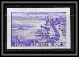 France N°1131 Evian-les-Bains Essai Proof Non Dentelé Imperf Sans Gomme No Gum (*) - Color Proofs 1945-…